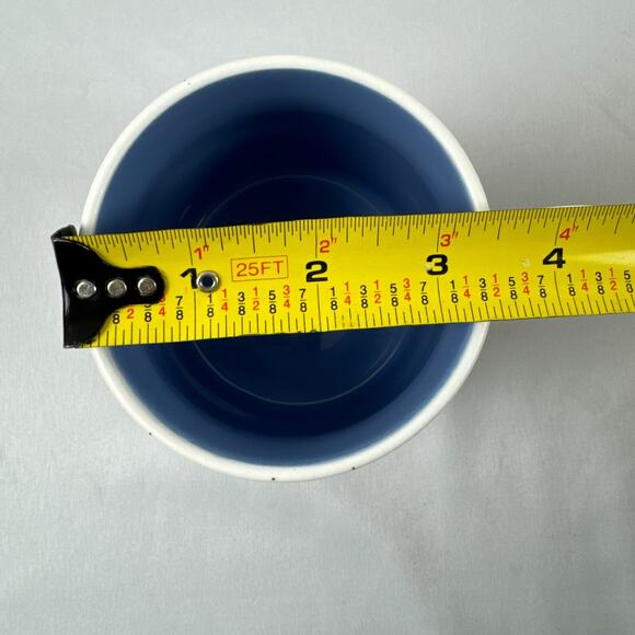 Hamsa Hand Ceramic Coffee Tea Mug 20 oz Blue Hand Gold Colored Stars Evil Eye - Picture 11 of 11